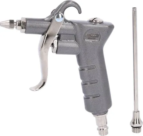 KS Tools Druckluft-Ausblaspistole mit Verlängerung - 515.1930 - Kompressoren - Effektive Reinigung mit verlängerter Reichweite für schwer zugängliche Stellen.