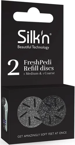 Silk'n Hornhautentferner Ersatzschleifscheiben FreshPedi Refill discs 1 Medium 1Coarse, Set, 2-St.