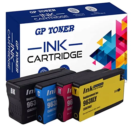 GP TONER Druckerpatronen Ersatz für HP 963 Tintenpatrone für HP OfficeJet Pro 9010 9012 9014 9015 9016 9019 9020 CMYK