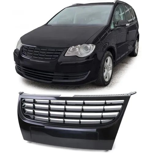 Produktbild Kühlergrill Frontgrill Schwarz ohne Emblem passt für VW Touran GP 2006-2010