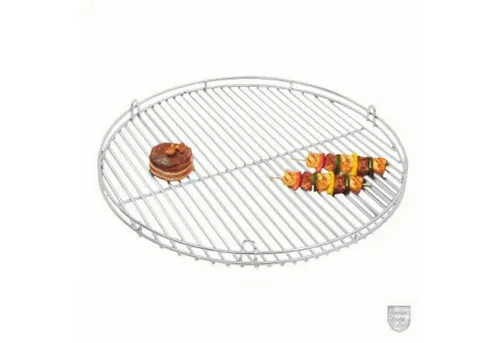 Schneider Grillrost Ø 30 cm aus Edelstahl mit Reling - Hochwertiger Grillrost für Außengrillzubehör, ideal für gleichmäßige Grillresultate und einfaches Aufhängen dank praktischer Aufhängeösen.