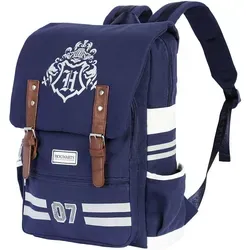 Karactermania Oxford Harry Potter Rucksack - Blau - Rucksack für Harry Potter Fans, kombiniert Langlebigkeit und stilvolles Design. Ideal für Schule, Freizeit und Abenteuer mit durchdachtem Innenleben für optimale Organisation.