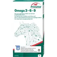 PrimeVal Omega 3-6-9 für Pferde - Für gesunde Haut und glänzendes Fell - Ergänzungsfutter für Pferde, unterstützt gesunde Haut und glänzendes Fell mit rein pflanzlichen Fettsäuren. Ideal für Sportpferde und während der Genesung.