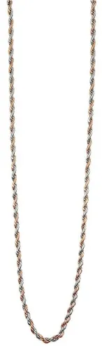 Akzent Kette Unisex - Premium Halskette Unisex aus Edelstahl in Silber, 100% Wasserfest & Hautverträglich