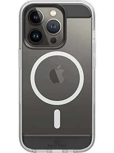 Black Rock - Hülle Mag Air Case Passend für Apple iPhone 14 Pro I Handyhülle MagSafe Kompatibel, Transparent, Durchsichtig, Dünn (Schwarz)