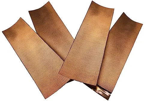 WELDINGER Dachrinnen Pflaster Kupfer 4 Stück 250mm x 80mm Reparatur von Dachrinnen mit Heißluftföhn