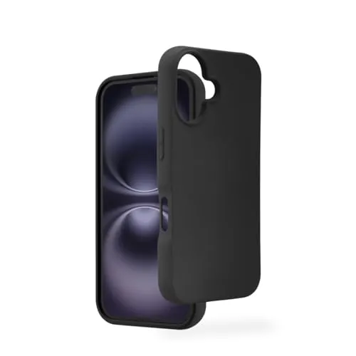 Hama Hülle für iPhone 16 (Handyhülle, Schutzhülle für Rückseite, für Apple MagSafe, Case, Kratzfest, extra Schutz für Kamera und Display, Wireless Charging kompatibel, weich) schwarz
