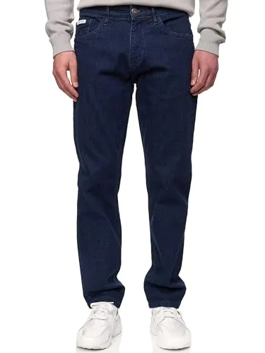 Indicode Herren Texas Jeanshose aus Baumwoll-Mischung mit Stretch | Denim Herrenjeans Rinse Wash, 30/34