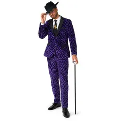 SuitMeister Partyanzug SuitMeister Purple Pimp Anzug in lila von Suitmeister