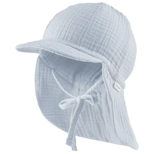 Sterntaler - Kid's Schirmmütze Nacken Musselin Bindeband - Cap Gr 43 cm grau