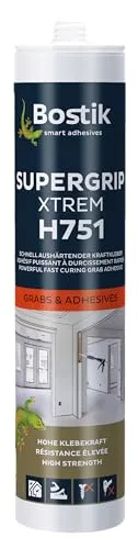 BOSTIK H751 Supergrip Xtrem Weiß – Hybridklebstoff Für Innen-und Außenbereich, Extreme Haftkraft, 450g