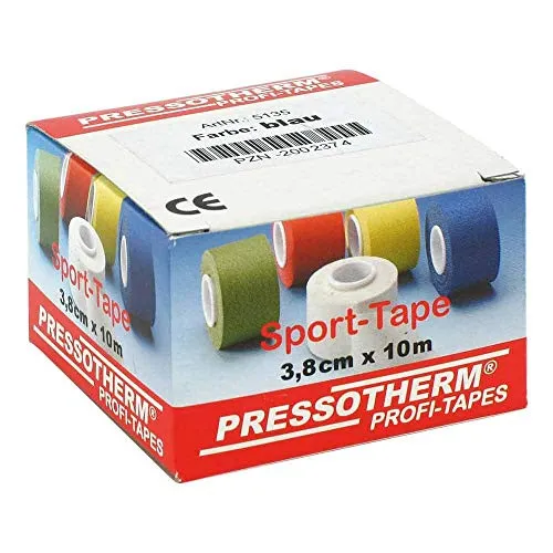 PRESSOTHERM Sport-Tape 3,8 cmx10 m blau 1 St