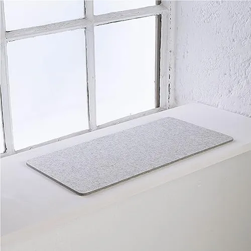 LucyBalu® Fensterbrettauflage für Katzen aus Wollfilz - Fensterplätze für Katzen – stilvolle und bequeme Liegematte aus selbstreinigendem Wollfilz für gemütliche Entspannung und Beobachtung auf der Fensterbank.