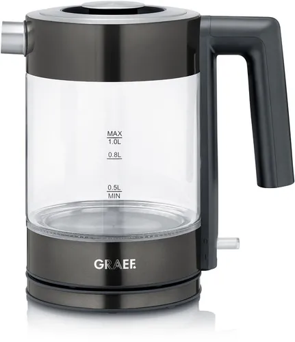Graef WK302 Wasserkocher schwarz 1 Liter in schwarz von GRAEF