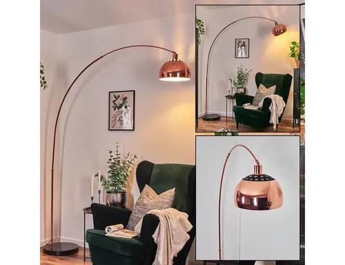 Hofstein Stehlampe im Vintage-Design mit Marmorfuß