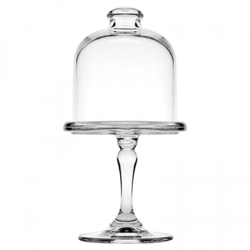 Mini Pattiserie Glas auf Fuß mit Deckel in weiß von Pasabahçe