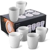 Stanley Rogers Tassen weiß, 340ml, 6er Set 56281