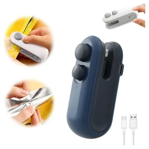 Mini Dichtungsmittel 2 IN 1 USB Wiederaufladbare Mobil Für Siegel Taschen Blower