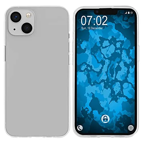 PhoneNatic Case kompatibel mit iPhone 13 in transparent Silikon Hülle Cover
