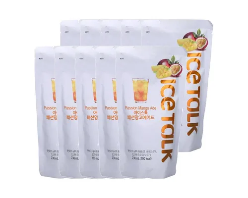 ICE TALK Softgetränk, Ice Talk Passionsfrucht Mango Limonade Geschmack 230ml 10er Pack