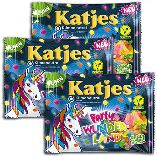 Produktbild er Pack Katjes Party Wunderland 3 x 175g Sonderpreis haltbar bis 05/26 3