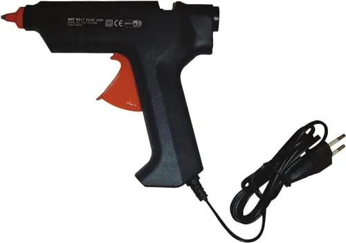 Silverline Hobby-Heißklebepistole mit EU-Stecker, 1 Stück, blue, 349348