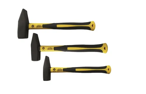 Schlosserhammer Set 500/800/1000g - 3 tlg. Fiberglasstiel - Hämmer Set mit robustem Fiberglasstiel, ideal für präzises Arbeiten und hohe Schlagkraft in der Werkstatt.