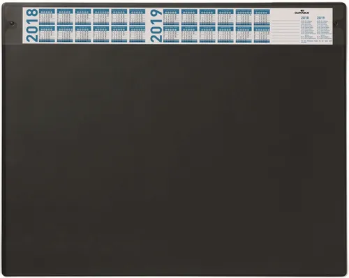DURABLE Schreibtischunterlage Schreibunterlage 65x52cm mit austauschbarer Abdeckung schwarz
