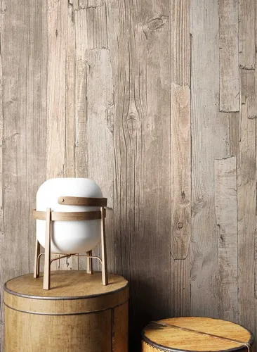 Newroom Vliestapete Holzoptik - Vliestapete in 3D Holzoptik für Wohnzimmer, Schlafzimmer und Büro. Ideal zur Kaschierung kleiner Risse und wasserbeständig für den Einsatz in Küchen und Feuchträumen.