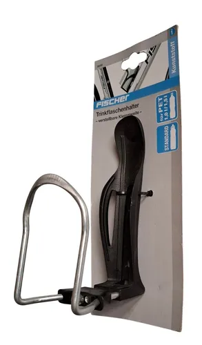 FISCHER Fahrrad Trinkflaschenhalter Kunststoff mit verstellbarer Klemmweite
