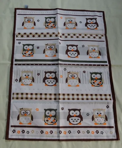 Geschirrtuch EULEN Halbleinen 50 x 70 cm Küche Geschirrhandtuch Küchentuch Eule