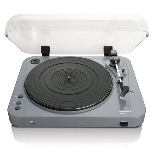 Lenco Plattenspieler L-85 - USB Direct Encoding mit Vorverstärker, Track-Splitting für individuelle MP3-Dateien und abnehmbare Staubschutzhaube