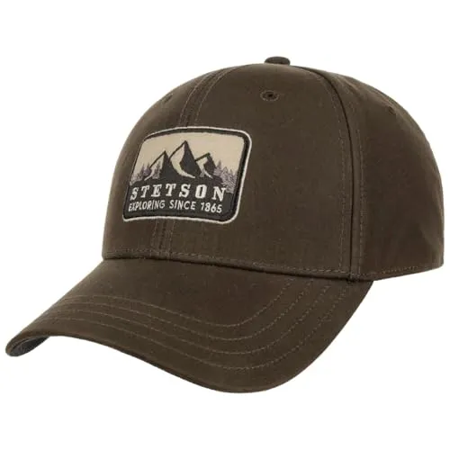 Stetson Exploring Since 1865 Baseballcap 6 Panel Herren Dunkelbraun