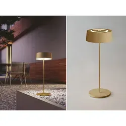 ECO-LIGHT LED Tischleuchte COCKTAIL in gold von Lutec