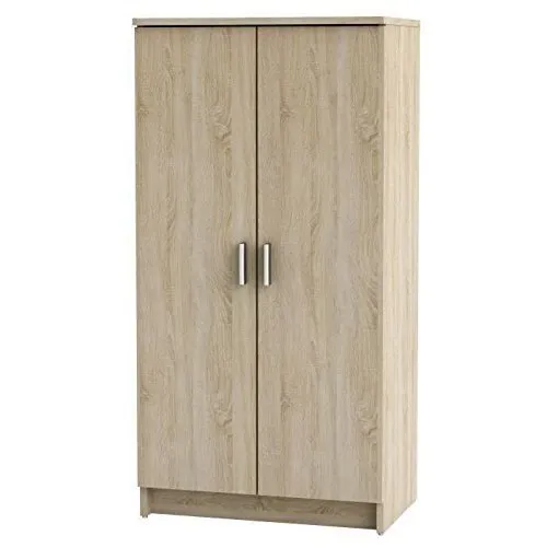 habeig Schuhschrank aus Holz, braun - Moderner Schuhschrank für mindestens 14 Paar Schuhe, inkl. stabiler Türen und 7 Regalfächern. Ideal für Flur und Dielen, Maße: 54x108x35 cm.