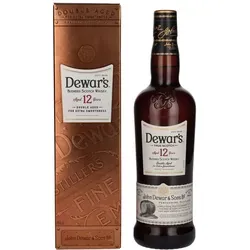Dewar's 12 Jahre alter Blended Scotch Whisky - 40% Vol., 700 ml, doppelt gereift für besonders weichen Geschmack, ausgezeichnet mit zwei Goldmedaillen