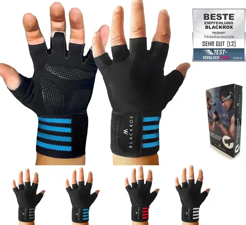 BLACKROX Trainingshandschuhe [Vergleichssieger 2026] Fitnesshandschuhe, Gr. M-XL, Damen & Herren