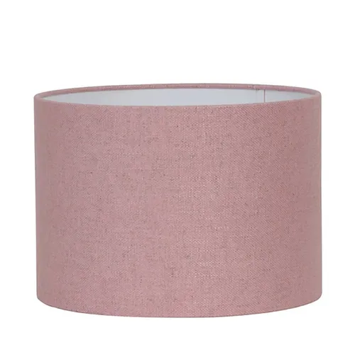 Dirk Davids Leuchten Lampenschirm Zylinder in Rosa - Zubehör für Leuchten, stilvoller Lampenschirm aus Leinen für warmes Licht, ideal für Tischleuchten und schafft eine gemütliche Atmosphäre.
