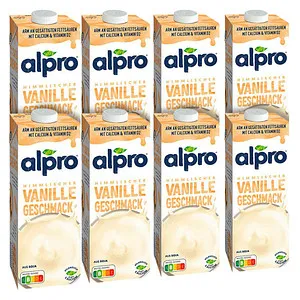 alpro® Vanille Sojadrink 8x 1,0 l