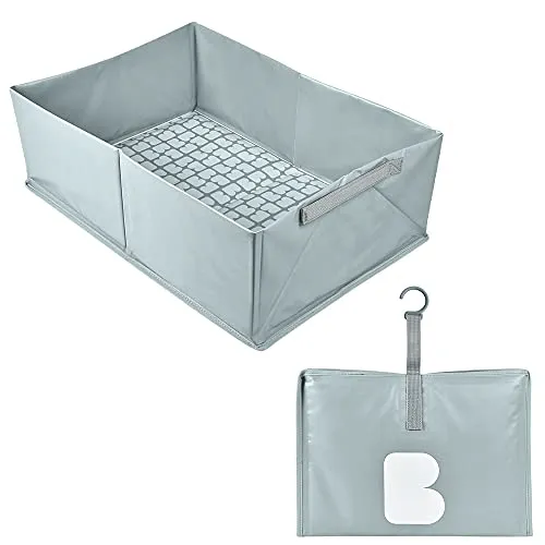 B ABA Faltbare Babybadewanne - ultrakompakt und stilvoll, ideal für Zuhause und unterwegs, schnelles Trocknen und praktischer Stauraum