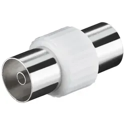 goobay Koaxial Adapter, Koax-Kupplung zu Koax-Kupplung von Goobay