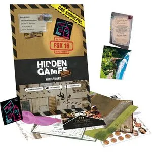 Hidden Games Tatort: Königsmord 5. Fall - Spannendes Gesellschaftsspiel im Tatort-Universum, ideal für Krimi-Fans und Gruppenabende, fördert Teamarbeit und Deduktionsfähigkeiten.