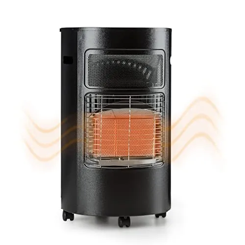 blumfeldt Terrassenstrahler Bonaparte, 4200 W - Terrassenstrahler für Outdoor, leistungsstarke 4200 W Heizleistung für gemütliche Abende im Freien, stilvolles Design in Schwarz.