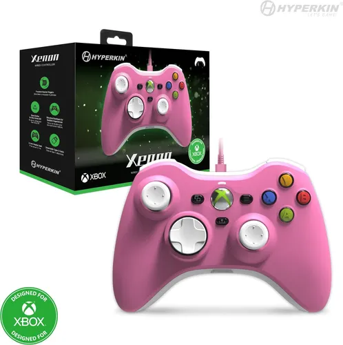 Hyperkin Xenon Wired Controller (Pink) Officially Licensed by Xbox