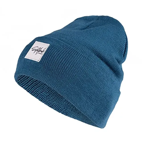 Spitzbub Unisex Mütze Beanie (Hellblau) - Strickmützen für Herren, atmungsaktiv und temperaturregulierend dank Merinowolle für ein angenehmes Tragegefühl ohne Kratzen.