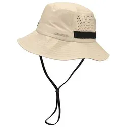 Craft Unisex Hypervent Hat beige - Der Craft Hypervent Hat ist ein ultraleichter Laufhut für Damen und Herren. Er bietet optimalen Sonnenschutz und hohe Atmungsaktivität für intensive Trainingseinheiten bei warmen Temperaturen.