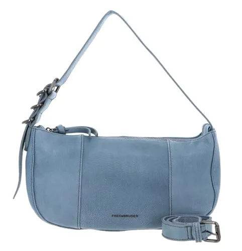 FredsBruder Ride Easy Schultertasche hellblau 289-3774-6006 - Schultertasche aus genarbtem Leder in elegantem hellblau, perfekt für stilbewusste Frauen, die Funktionalität und Design schätzen.