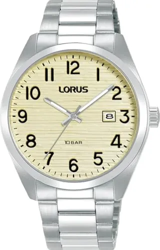 LORUS Herren Analog Quarz Uhr RH911RX9 - Armbanduhren für Herren, edles Edelstahl-Gehäuse und wasserdicht bis 100 Meter für höchsten Tragekomfort und Langlebigkeit.