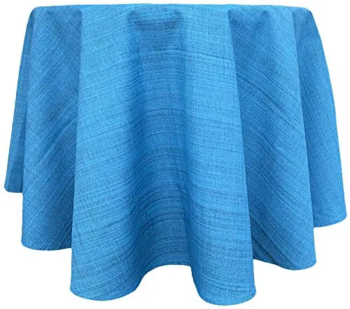 Outdoor Tischdecke rund Ø 145 cm in türkis blau meliert in türkis von matches21 HOME & HOBBY
