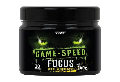 TNT Game Speed - Trainingsbooster für erhöhten Fokus - Aminosäuren Nahrungsergänzungsmittel, speziell für Wettkampfsportler entwickelt, unterstützt schnelle Entscheidungen und Reaktionen für optimale Leistung.